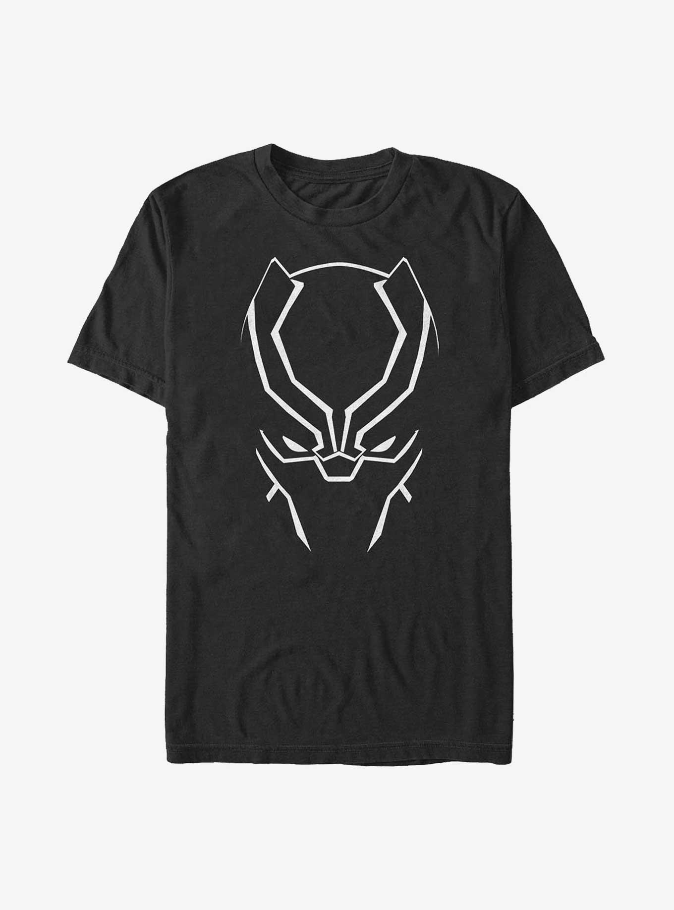 Marvel Black Panther Face T-Shirt, BLACK, hi-res