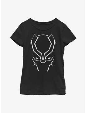 Marvel Black Panther Face Youth Girls T-Shirt, , hi-res