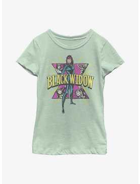Marvel Black Widow Hero Symbol Fill Youth Girls T-Shirt, , hi-res