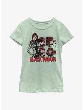 Marvel Black Widow Hero Panels Youth Girls T-Shirt, , hi-res