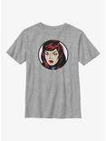 Marvel Black Widow Face Youth T-Shirt, ATH HTR, hi-res