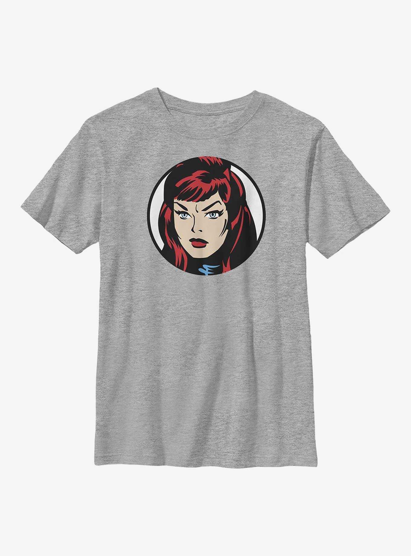 Marvel Black Widow Face Youth T-Shirt, , hi-res