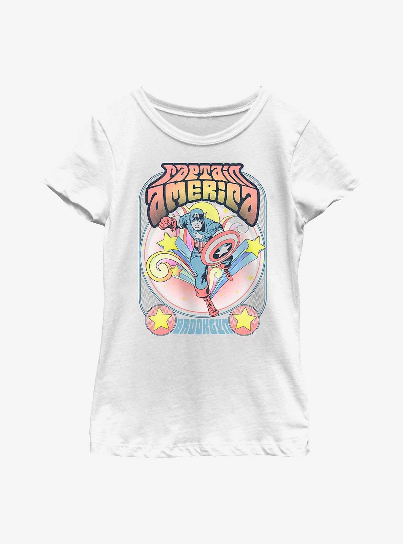 Marvel Captain America Groovy Youth Girls T-Shirt, , hi-res