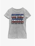 Marvel Captain America Living Legend Youth Girls T-Shirt, ATH HTR, hi-res
