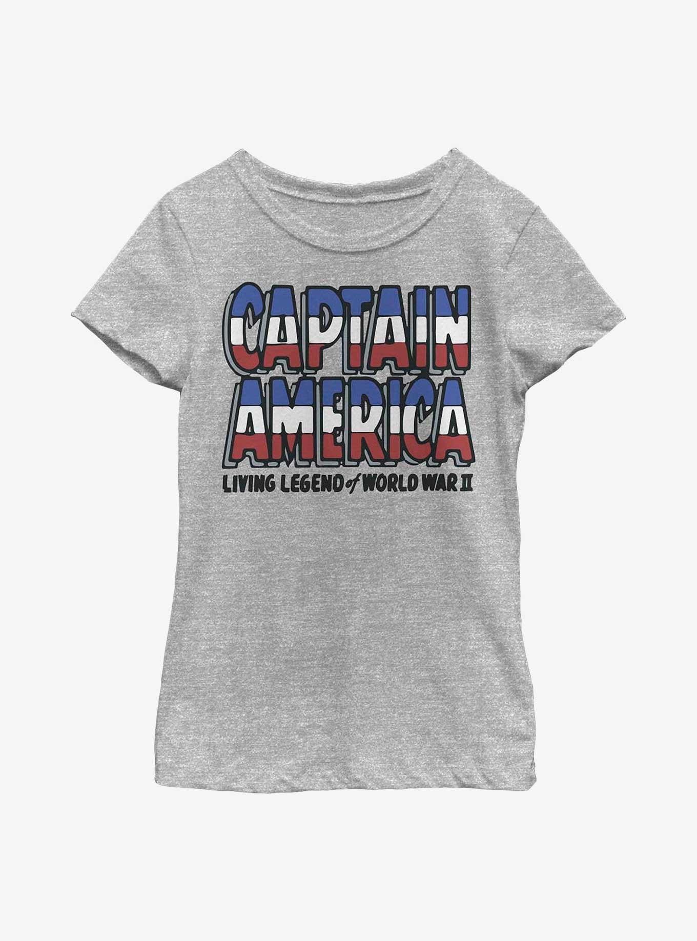 Marvel Captain America Living Legend Youth Girls T-Shirt, , hi-res