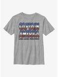 Marvel Captain America Living Legend Youth T-Shirt, ATH HTR, hi-res