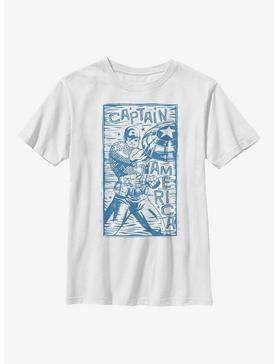 Marvel Captain America Stencil Youth T-Shirt, , hi-res