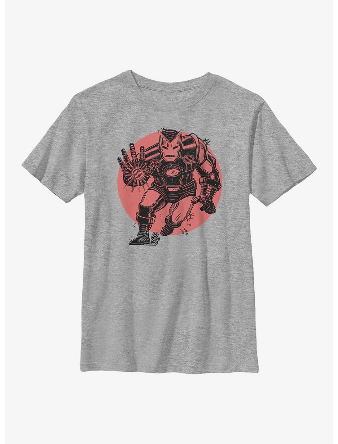 Marvel Iron Man Repulsor Blast Youth T-Shirt, ATH HTR, hi-res