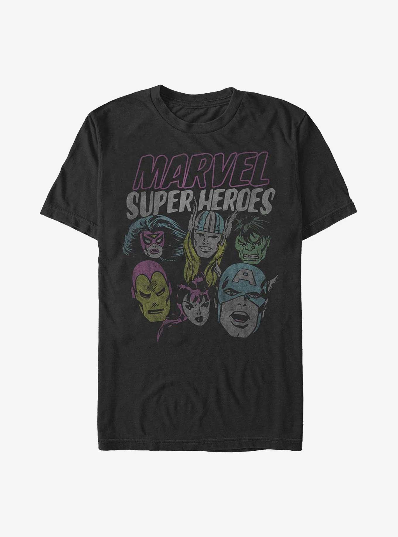 Marvel Grunge Super Heroes T-Shirt, , hi-res