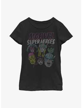 Marvel Grunge Super Heroes Youth Girls T-Shirt, , hi-res