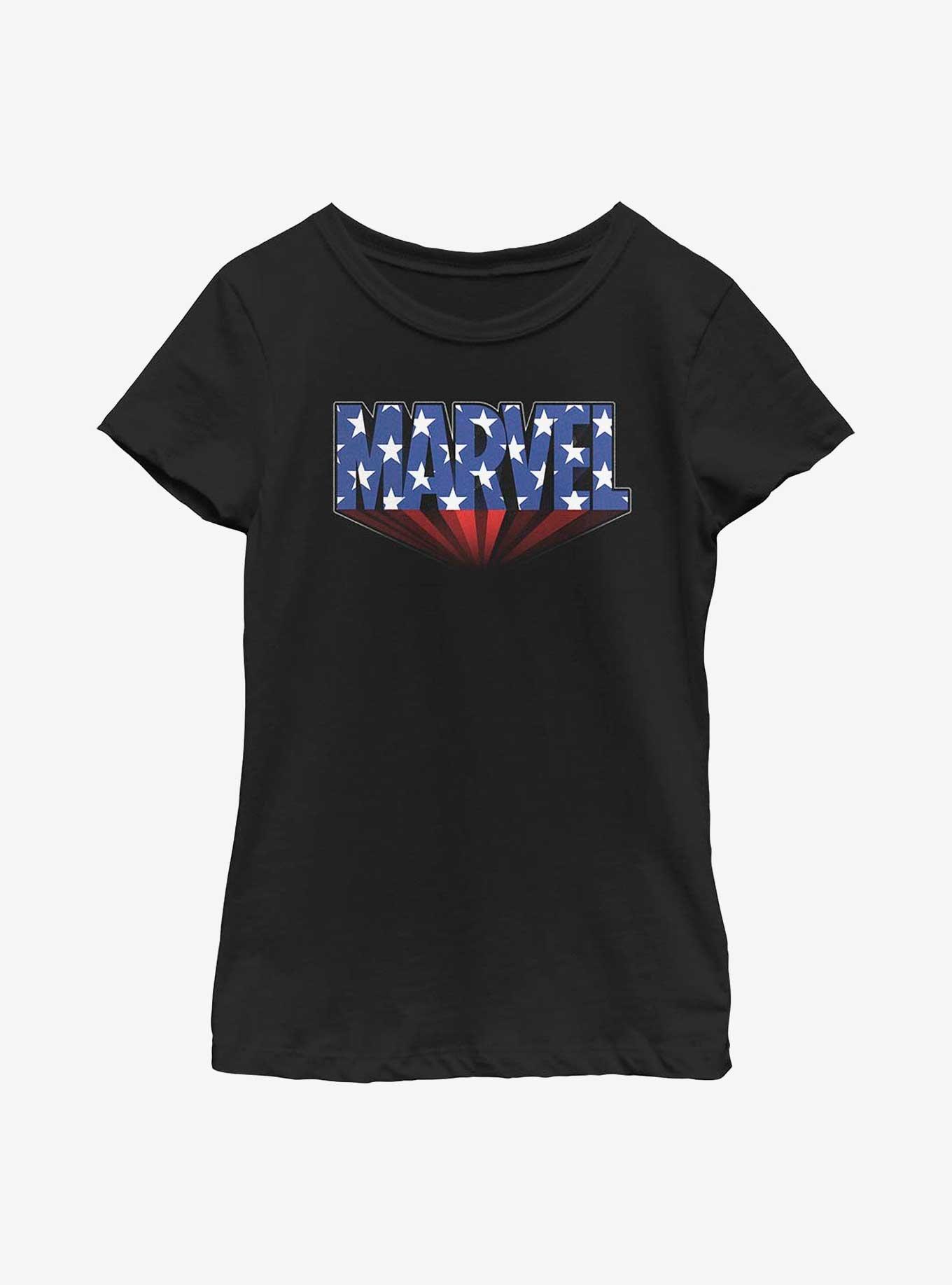 Marvel Star Logo Youth Girls T-Shirt, , hi-res