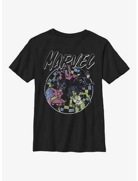 Marvel Retro Grunge Heroes Youth T-Shirt, , hi-res