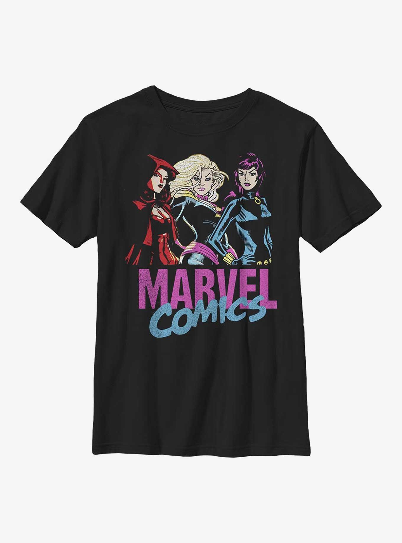 Marvel Scarlet Witch, Captain Marvel & Black Widow Youth T-Shirt, , hi-res