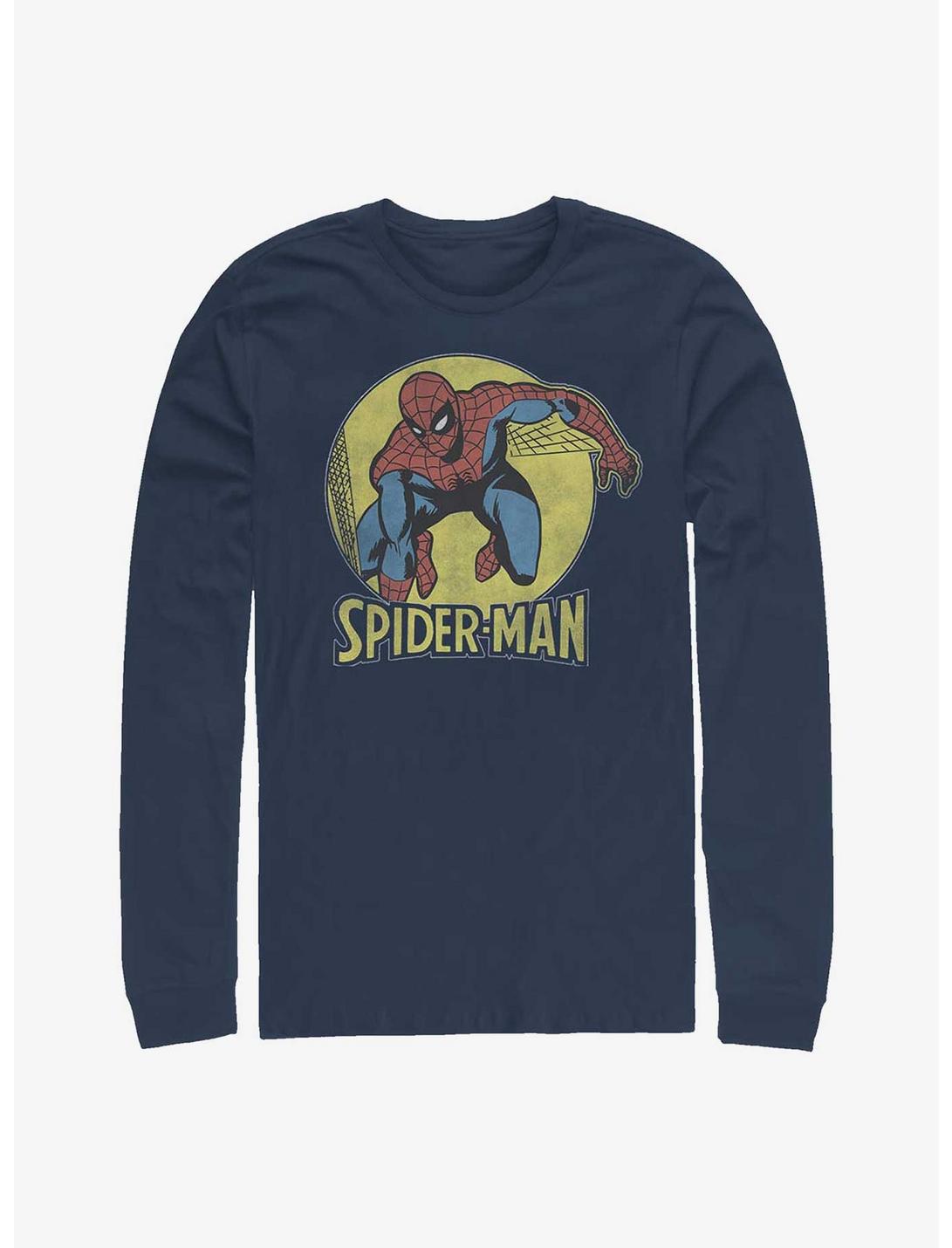 Marvel Spider-Man Simple Spidey Long Sleeve T-Shirt, NAVY, hi-res