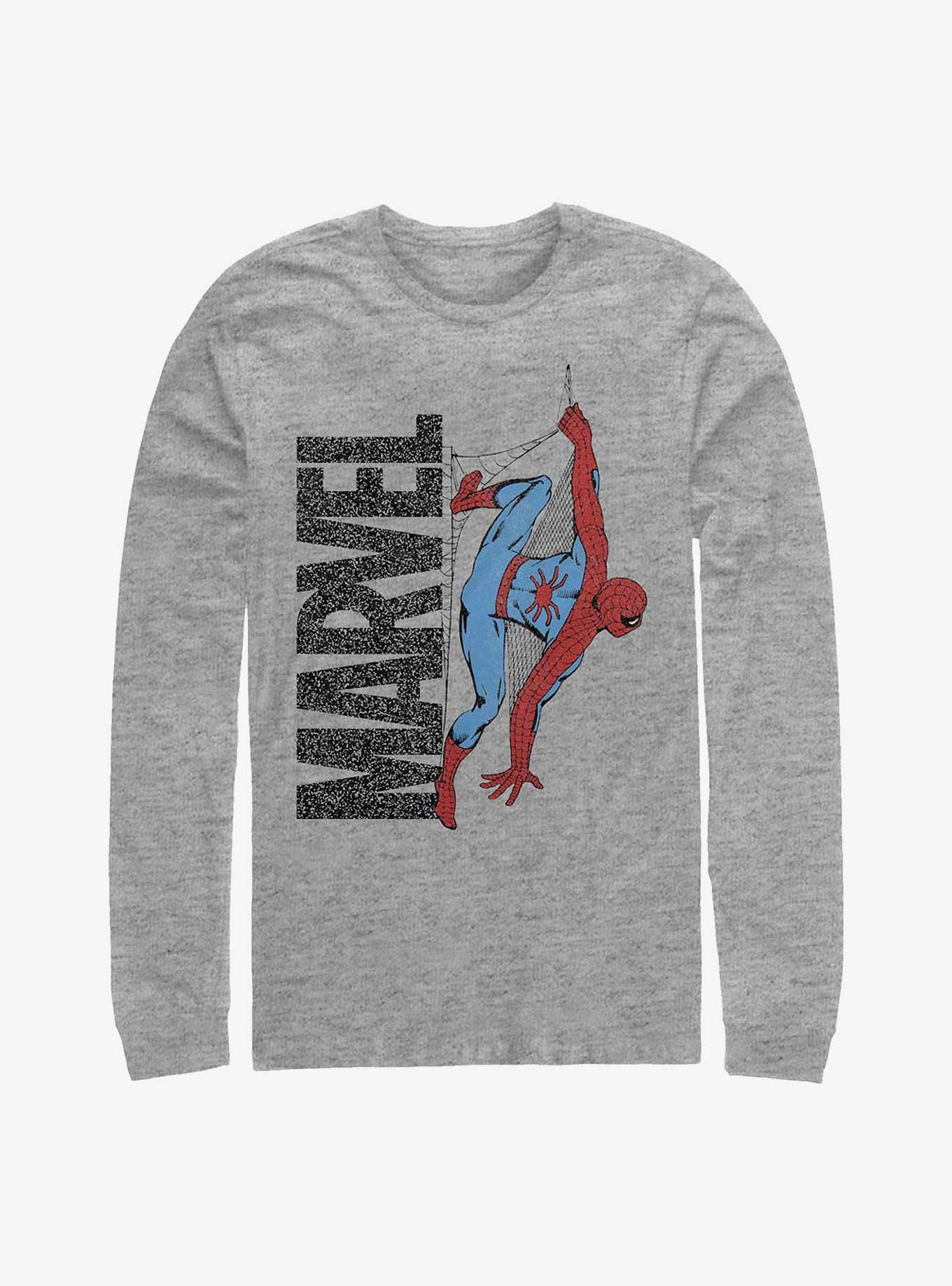 Marvel Spider-Man Logo Climb Long Sleeve T-Shirt