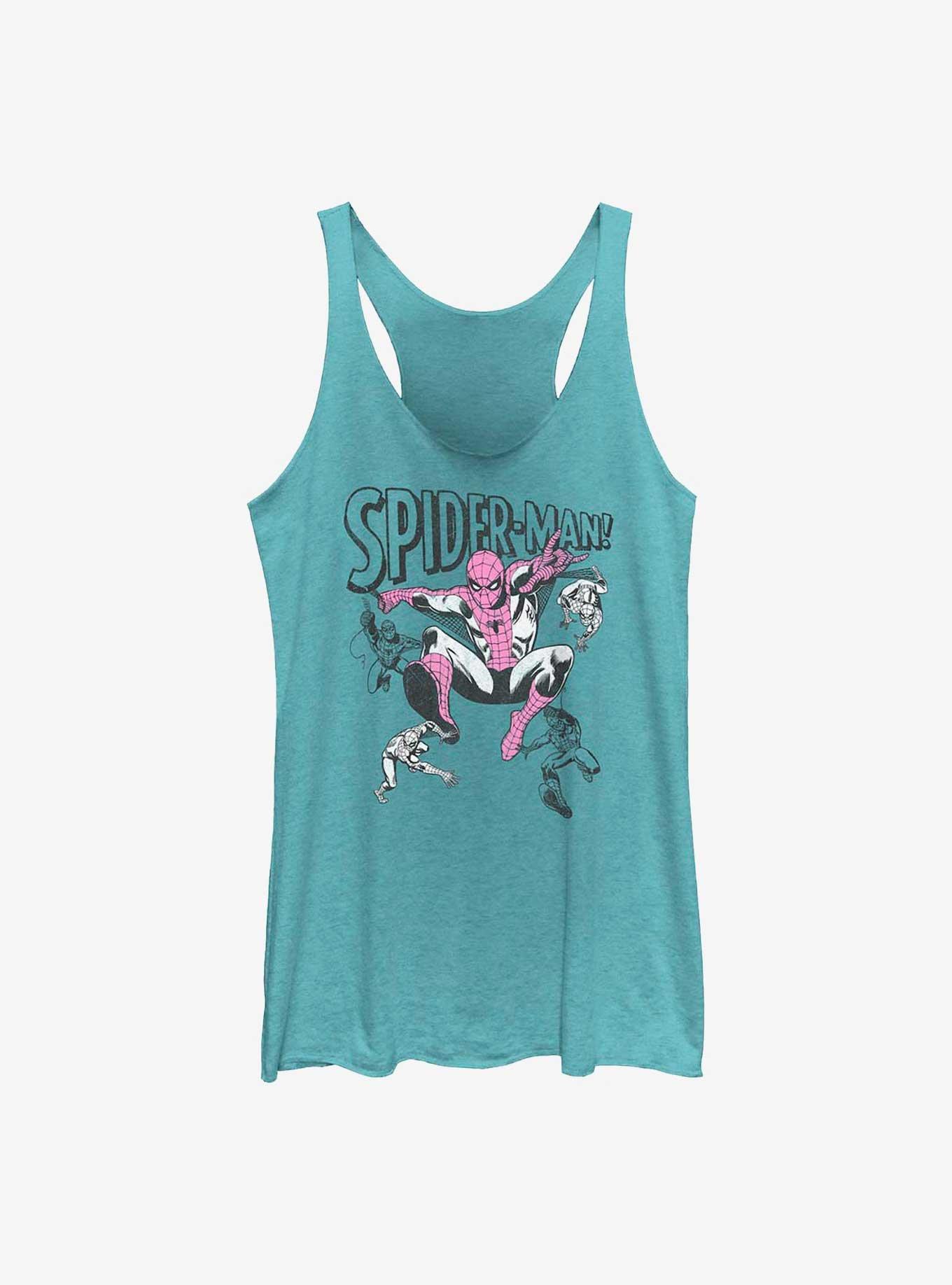 Marvel Spider-Man Comic Poses Womens Tank Top, , hi-res