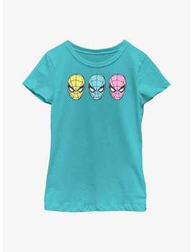 Marvel Spider-Man Pop Faces Youth Girls T-Shirt, , hi-res
