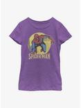 Marvel Spider-Man Simple Spidey Youth Girls T-Shirt, PURPLE BERRY, hi-res
