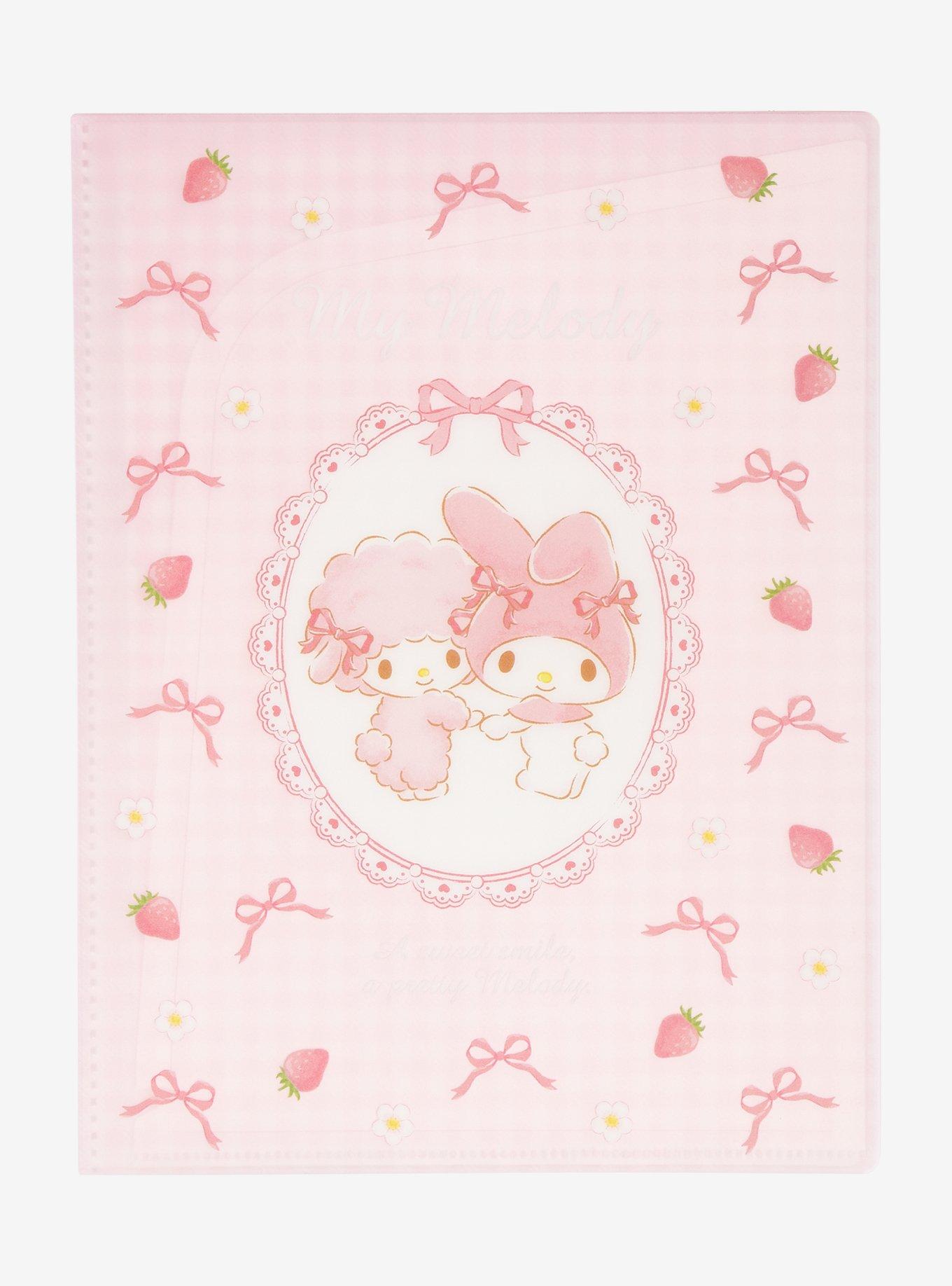 My Melody & My Sweet Piano Clear File Pocket Folder, , hi-res