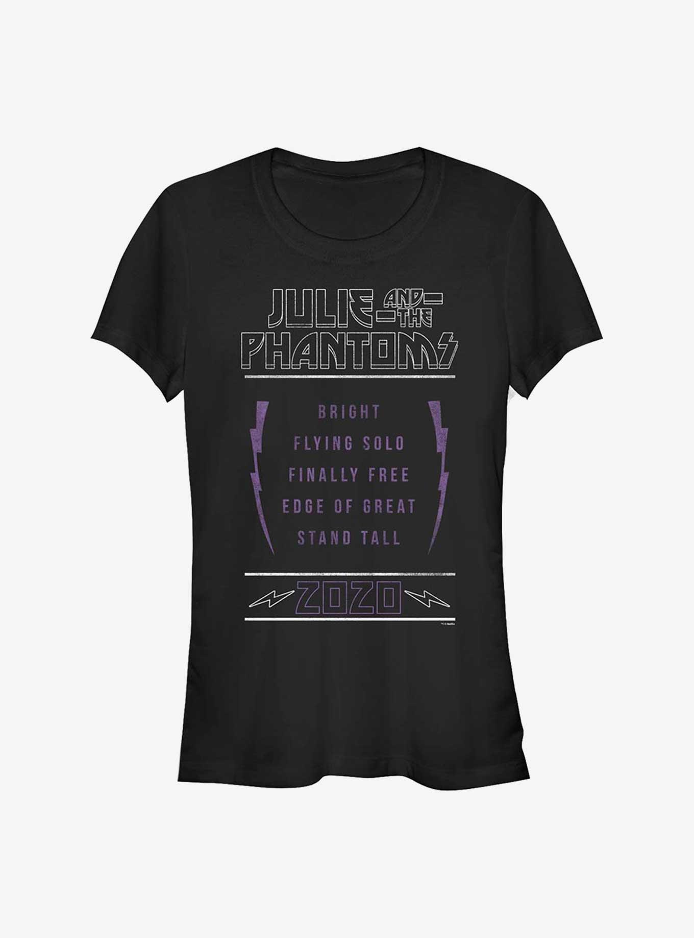 Julie and the Phantoms Set List Girls T-Shirt, BLACK, hi-res
