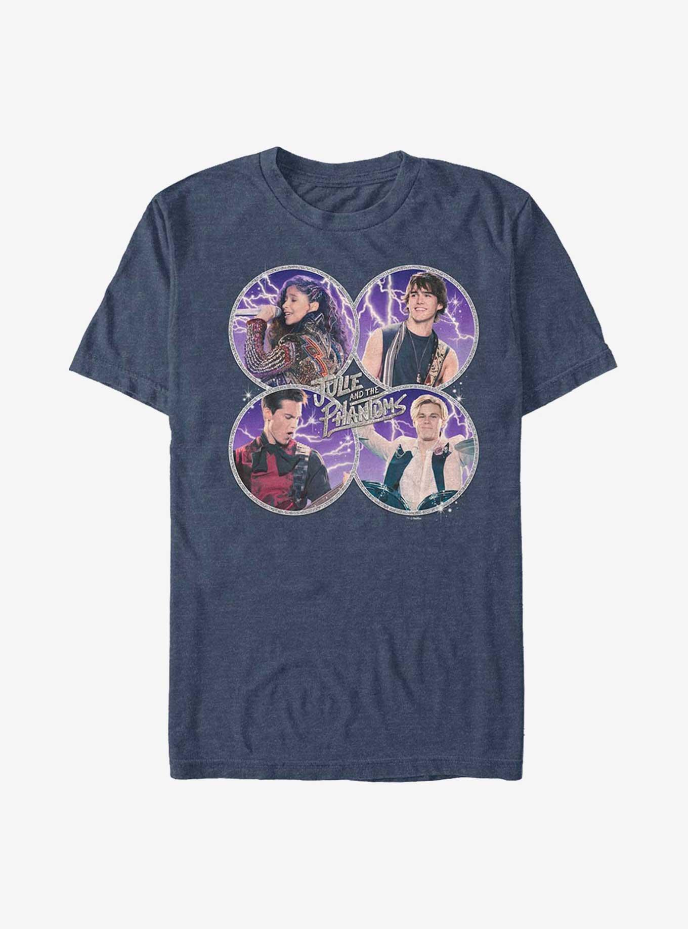 Julie and the Phantoms Band Members T-Shirt, NAVY HTR, hi-res