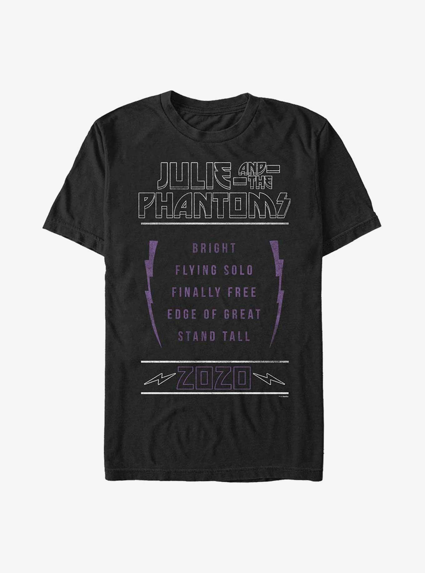 Julie and the Phantoms Set List T-Shirt, BLACK, hi-res