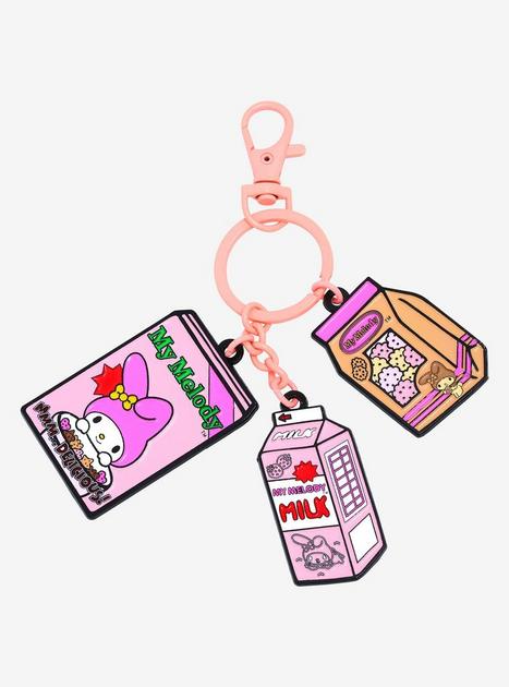 Sanrio My Melody Snacks Multi-Charm Keychain - BoxLunch Exclusive ...