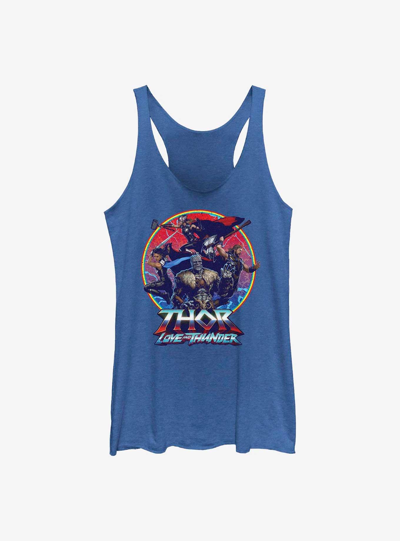 Marvel Thor: Love And Thunder Group Emblem Girl's Tank, ROY HTR, hi-res