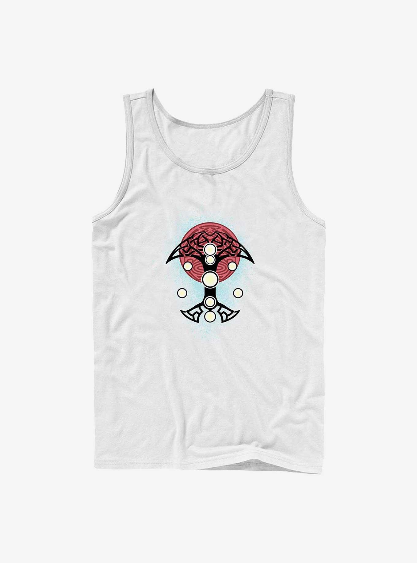 Marvel Thor: Love And Thunder Blue Splatter Cosplay Tank, WHITE, hi-res