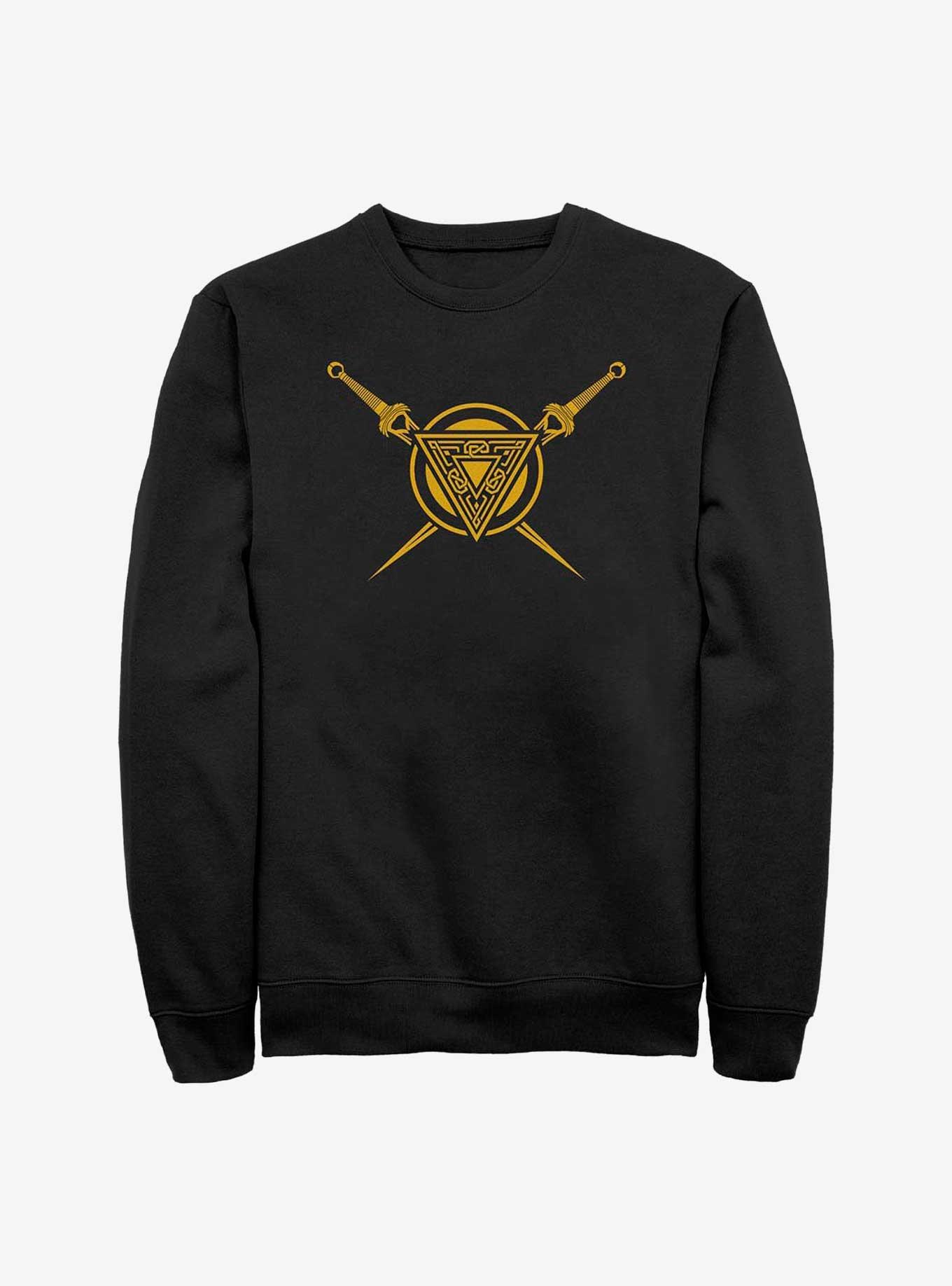 Marvel Thor: Love And Thunder Asgard Shield Sweatshirt, BLACK, hi-res