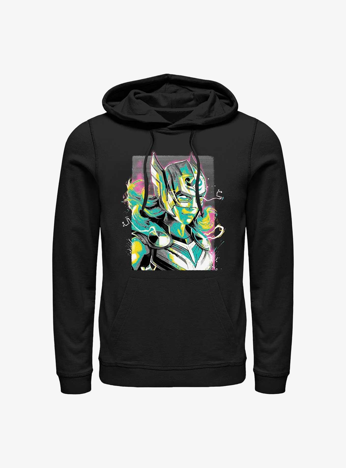 Marvel Thor: Love And Thunder Female Thor Pastel Hoodie, BLACK, hi-res