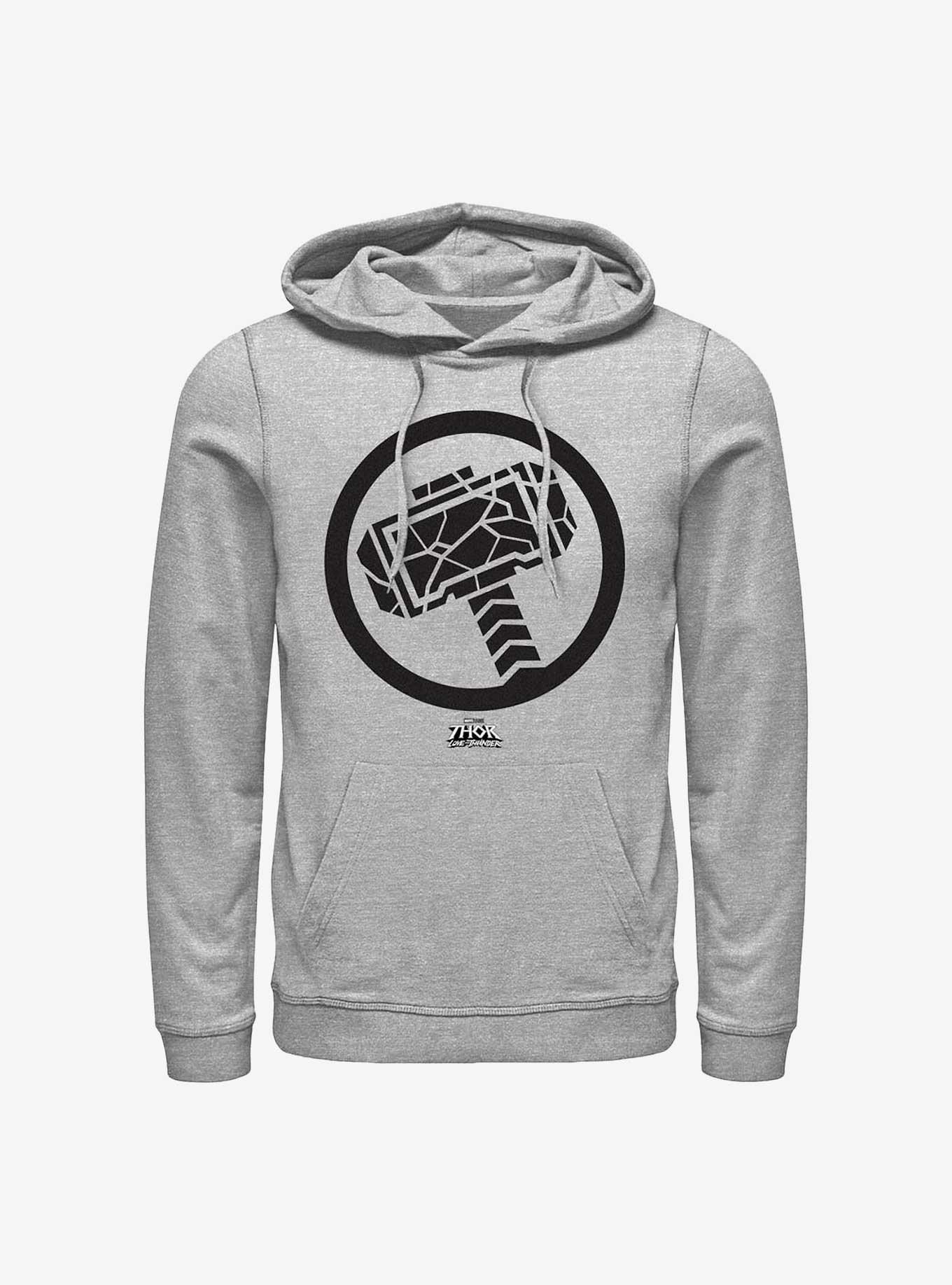 Marvel Thor: Love And Thunder Mjollnir Black Hoodie