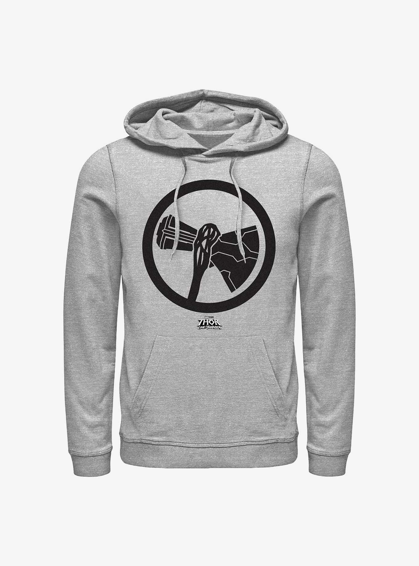 Marvel Thor: Love And Thunder Stormbreaker Black Hoodie, ATH HTR, hi-res