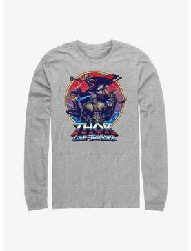 Marvel Thor: Love And Thunder Group Emblem Long Sleeve T-Shirt, ATH HTR, hi-res