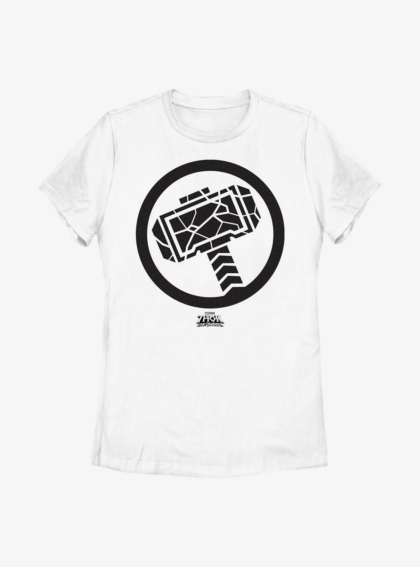 Marvel Thor: Love And Thunder Mjollnir Black T-Shirt, WHITE, hi-res
