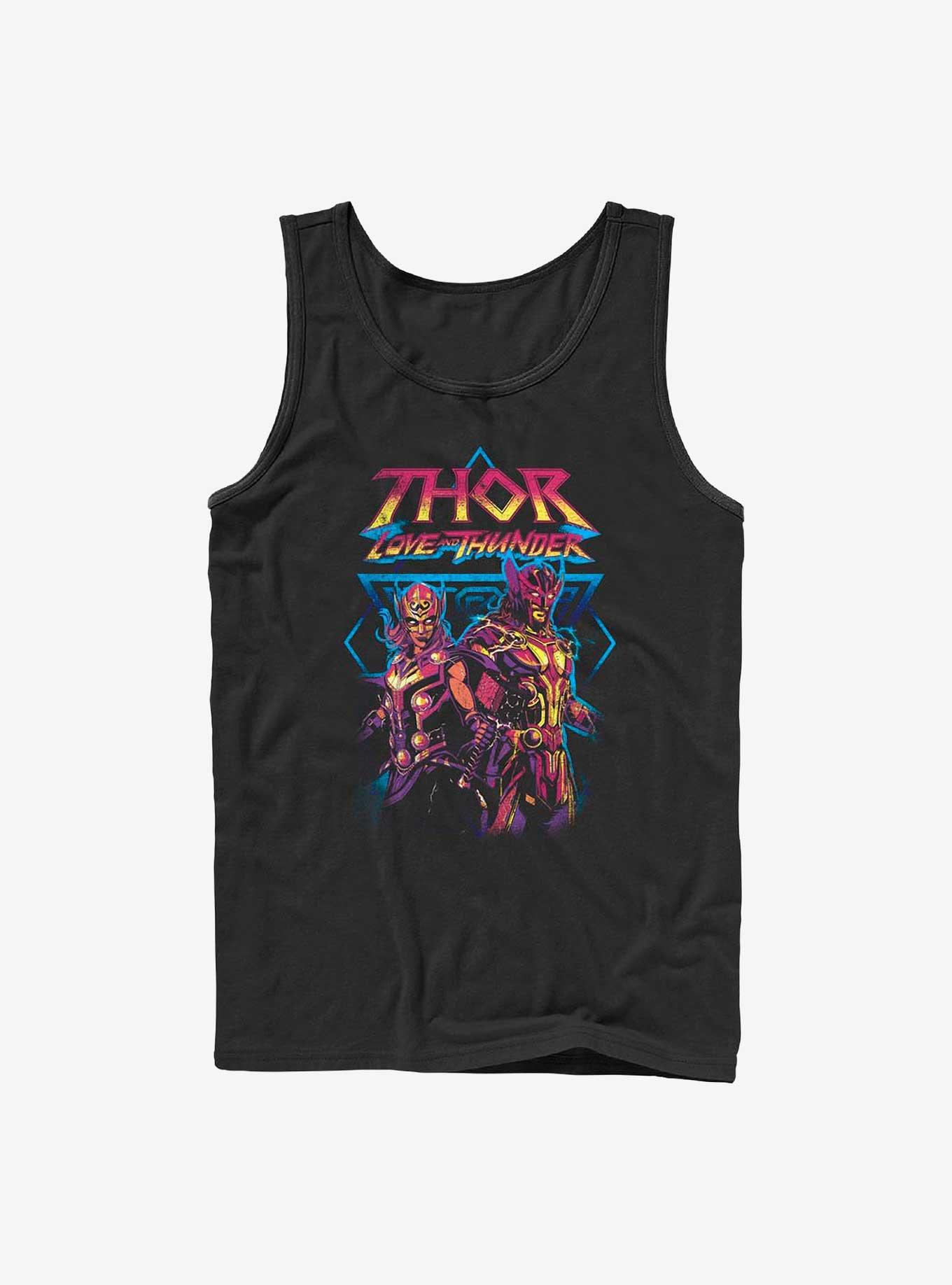 Marvel Thor: Love And Thunder Grunge Thunder Tank, BLACK, hi-res