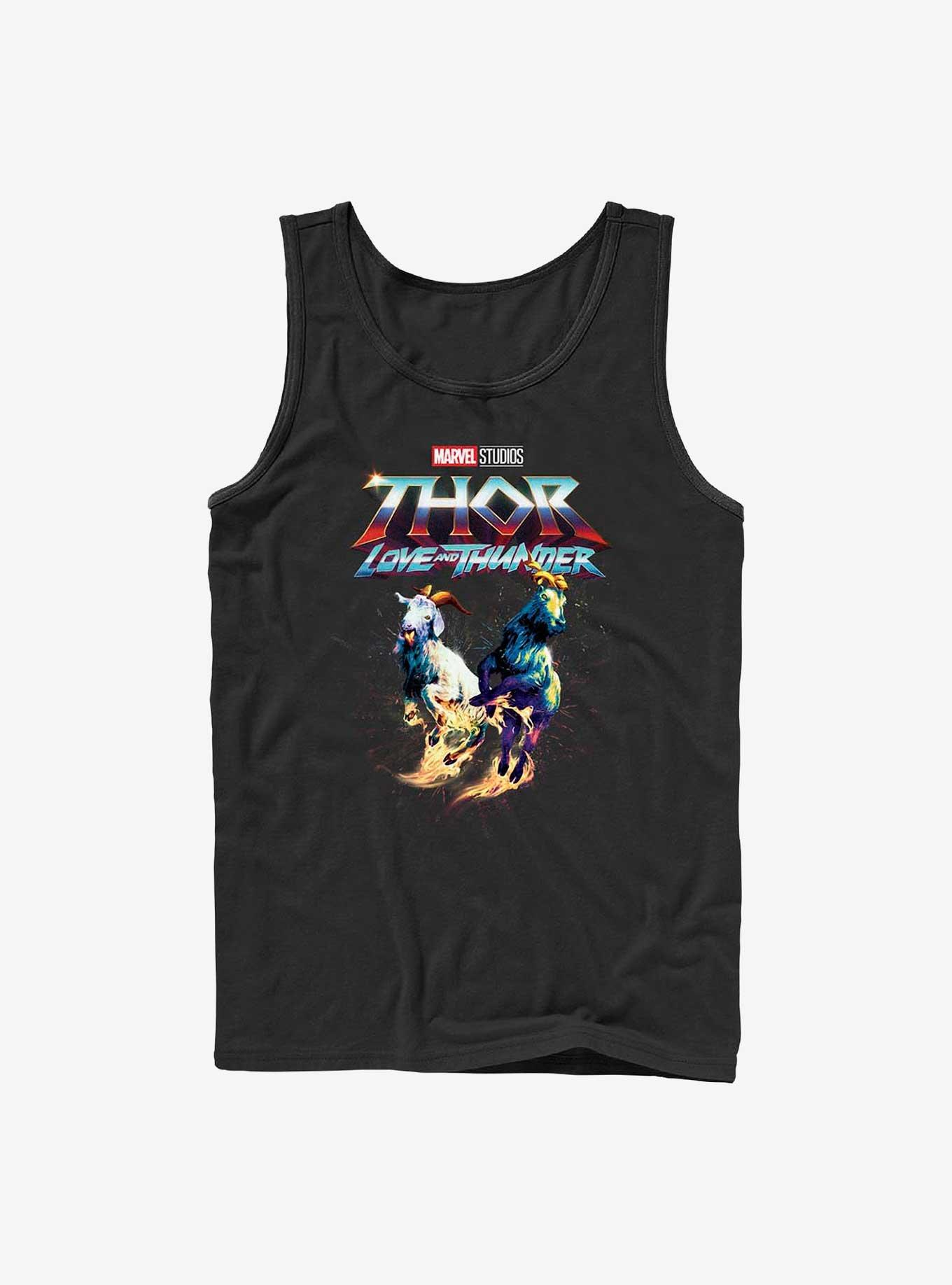 Marvel Thor: Love And Thunder Rainbow Goats Tank, BLACK, hi-res