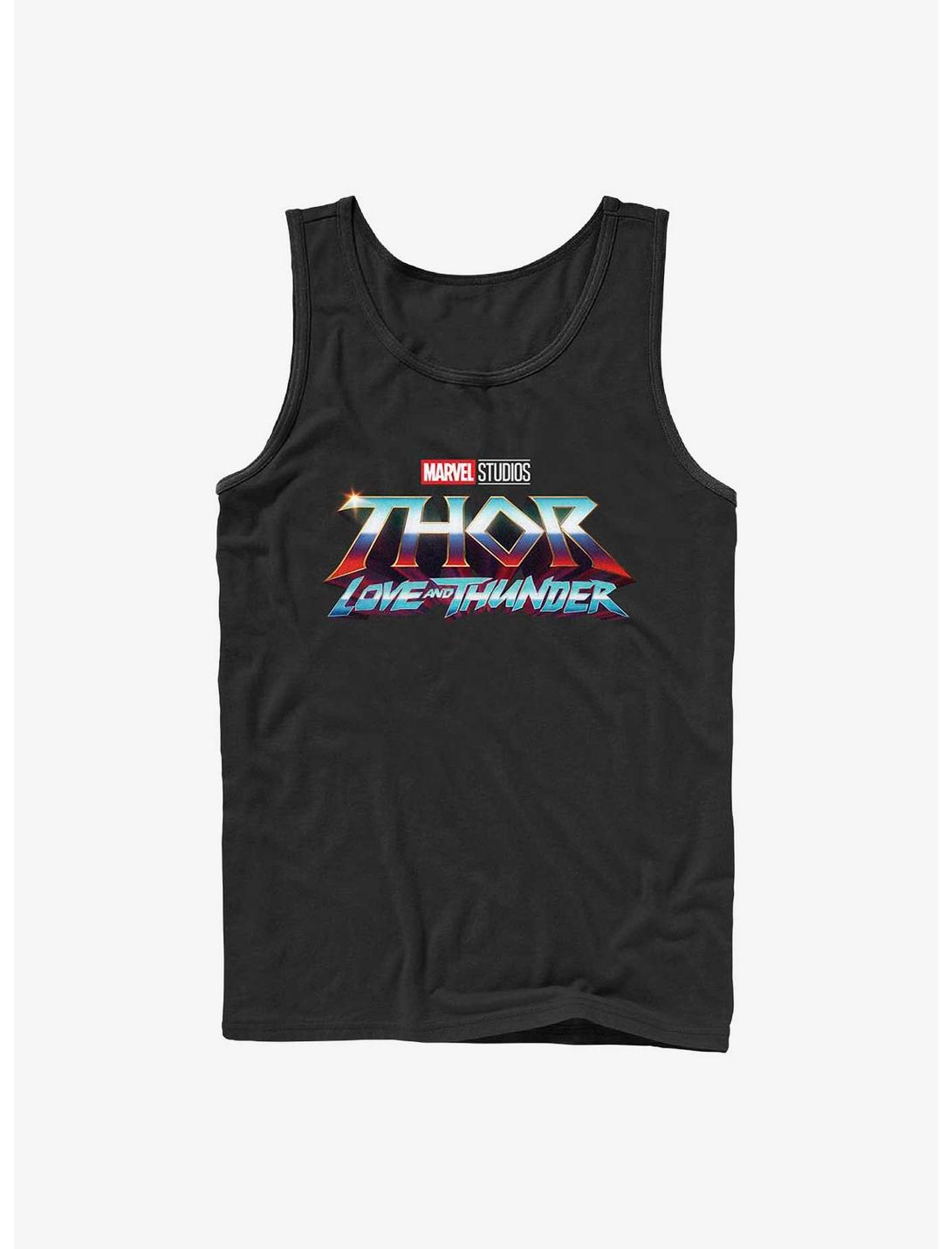 Marvel Thor: Love And Thunder Logo Tank, BLACK, hi-res