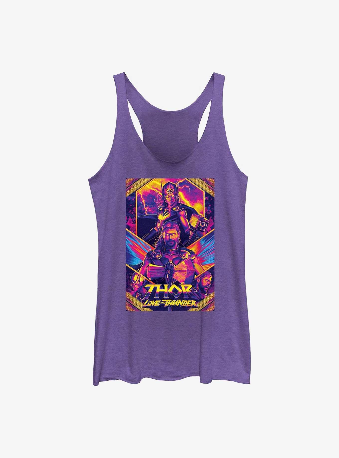 Marvel Thor: Love And Thunder Neon Poster Girl's Tank, , hi-res