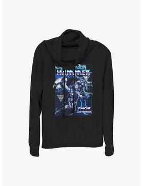 Marvel Thor: Love And Thunder Raise Your Hammer Girl's Cowl Neck Long Sleeve Top, , hi-res
