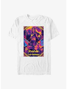 Marvel Thor: Love And Thunder Neon Poster T-Shirt, WHITE, hi-res