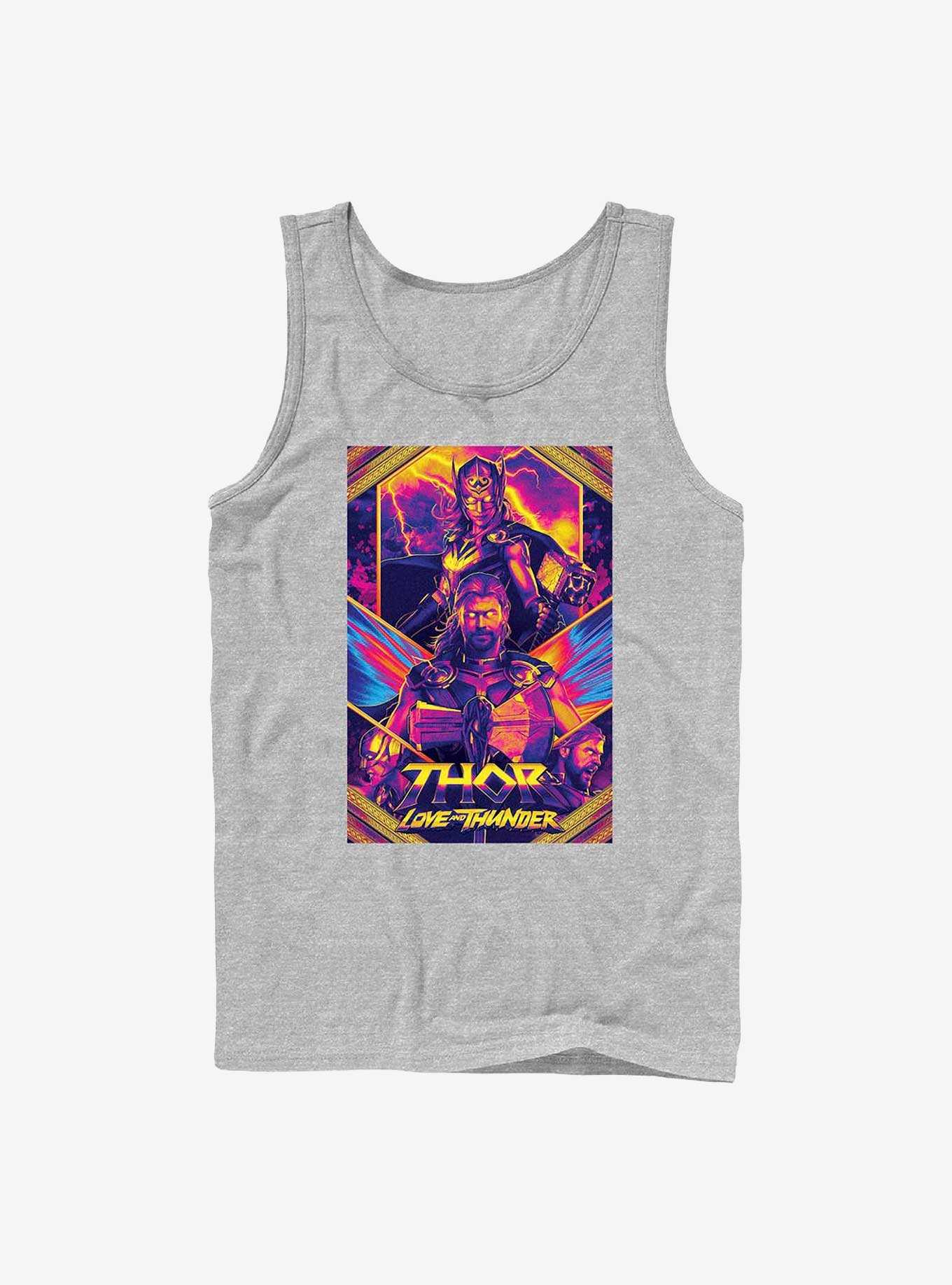 Marvel Thor: Love And Thunder Neon Poster Tank, , hi-res