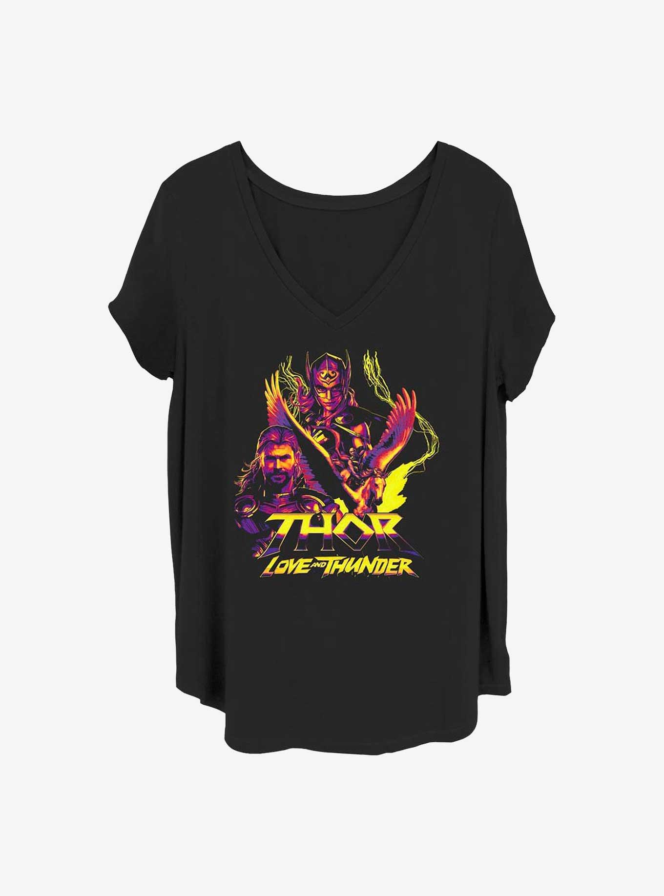 Marvel Thor: Love And Thunder Character Pyramid Girls T-Shirt Plus Size, , hi-res