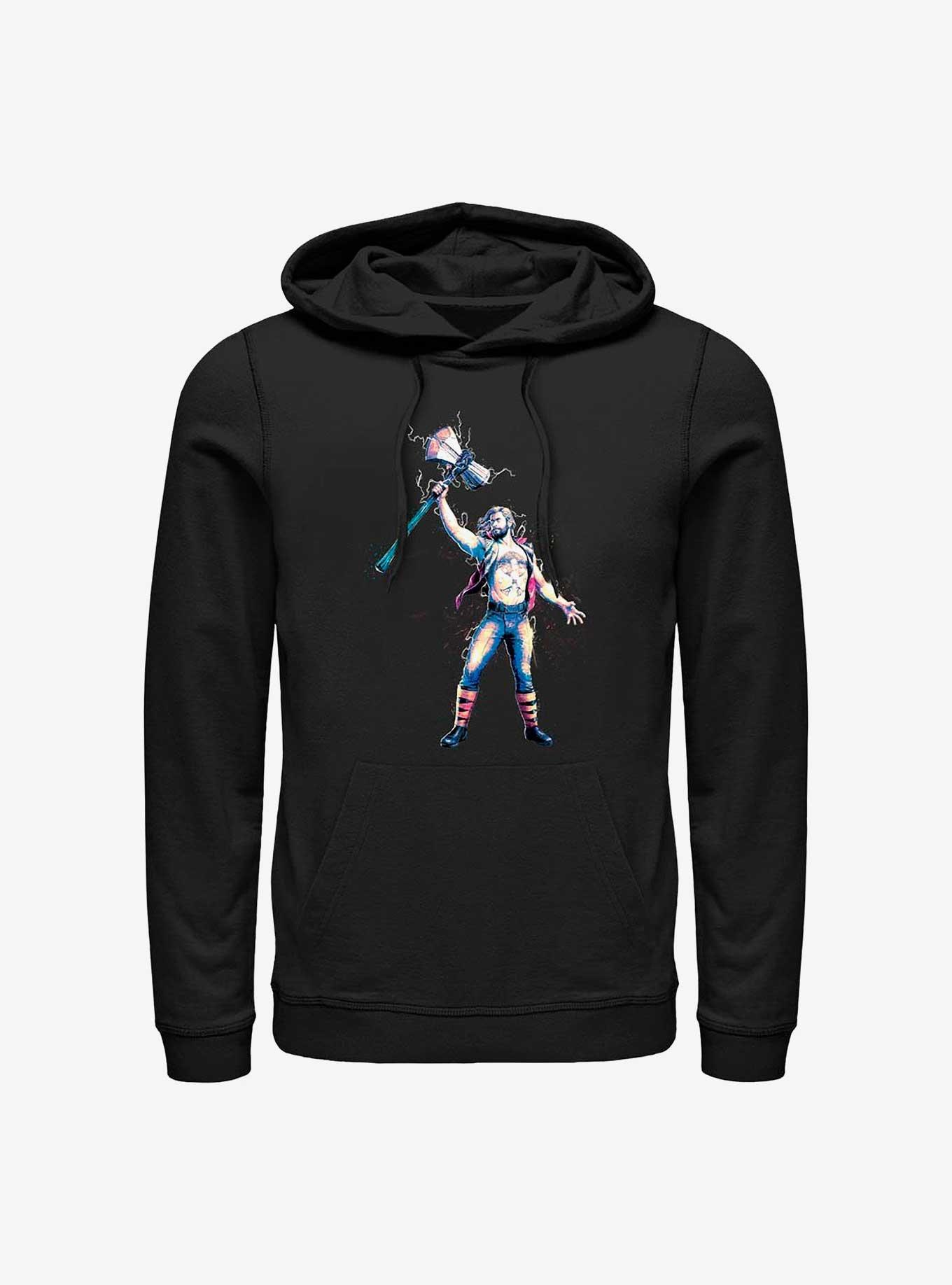 Marvel Thor: Love And Thunder Stormbreaker Salute Hoodie, BLACK, hi-res