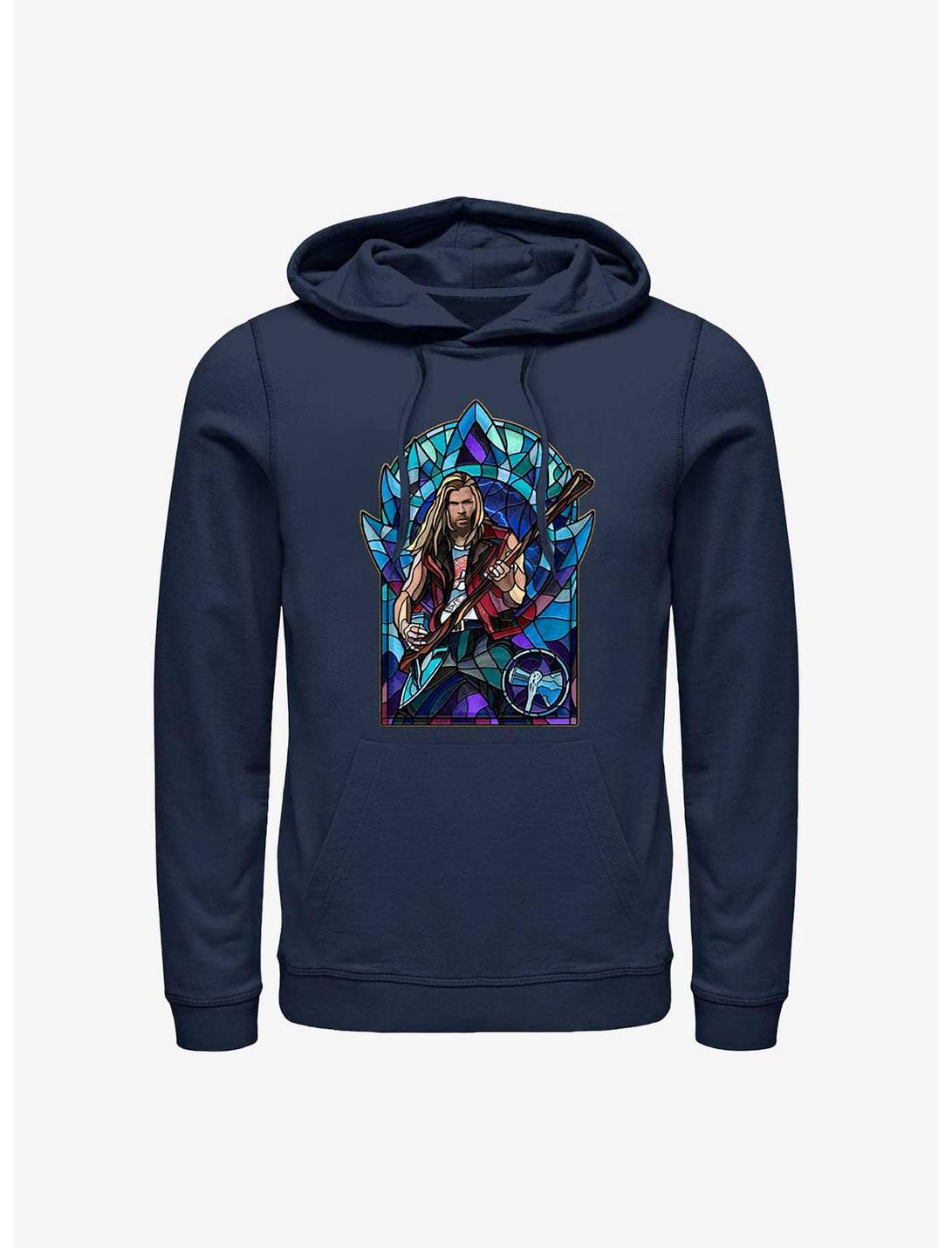 Marvel Thor: Love And Thunder Thor Glass Hoodie, NAVY, hi-res