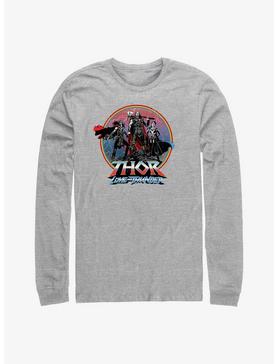 Marvel Thor: Love And Thunder Asgardians Circle Badge Long Sleeve T-Shirt, ATH HTR, hi-res
