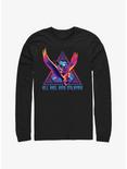 Marvel Thor: Love And Thunder Valkyrie Triangle Badge Long Sleeve T-Shirt, BLACK, hi-res