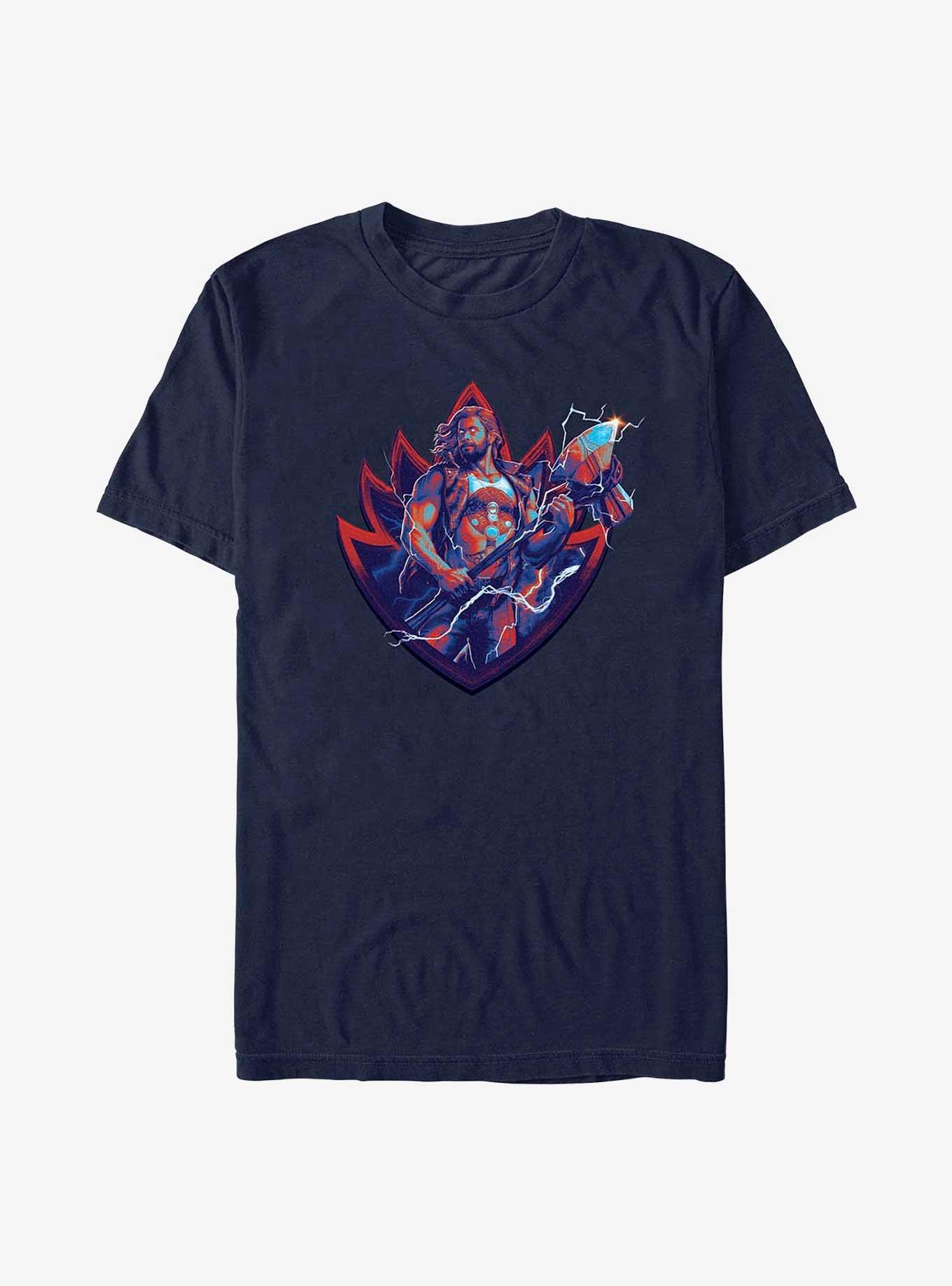 Marvel Thor: Love And Thunder Guardian Thor Badge T-Shirt, NAVY, hi-res