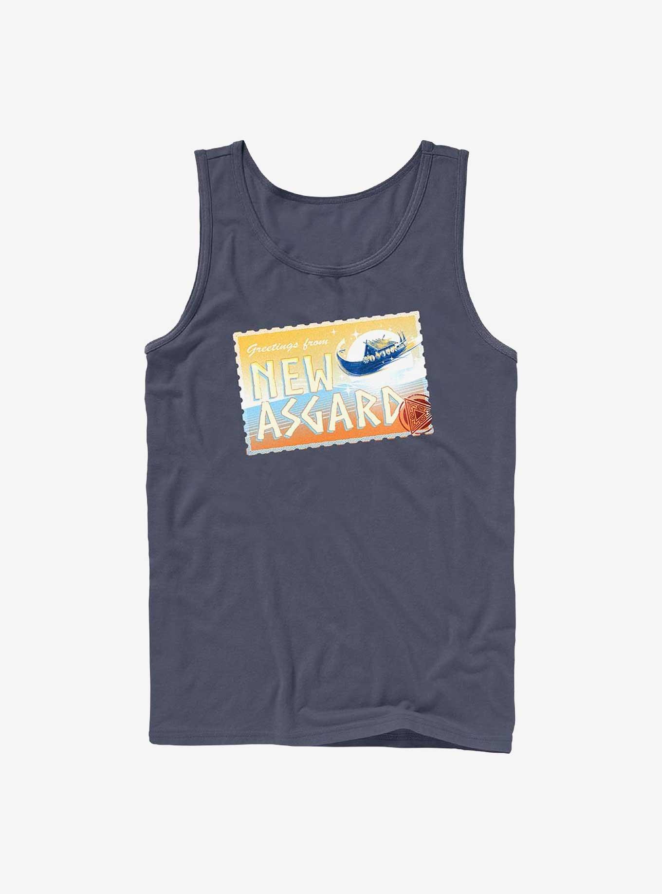 Marvel Thor: Love And Thunder Asgard Postcard Tank, NAVY, hi-res