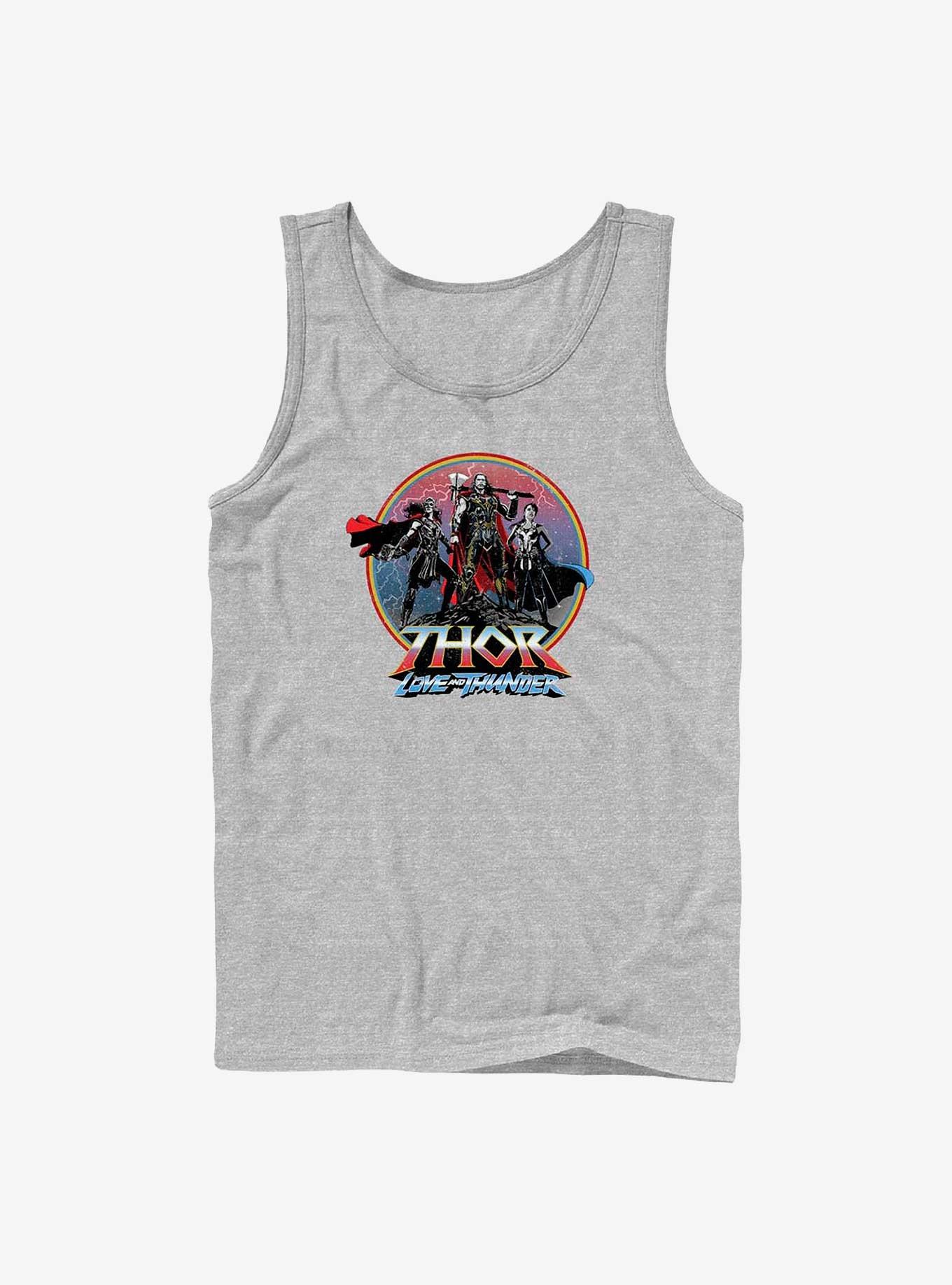 Marvel Thor: Love And Thunder Asgardians Circle Badge Tank, ATH HTR, hi-res